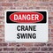 Signmission Crane Swing, 14 in W x Rectangle, Plastic OS-2PACK-DS-P-1014-L-1757 - alternate 9